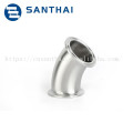 45/90/180 degree welded clamped threaded Sanitary Stainless Steel elbow with good prices